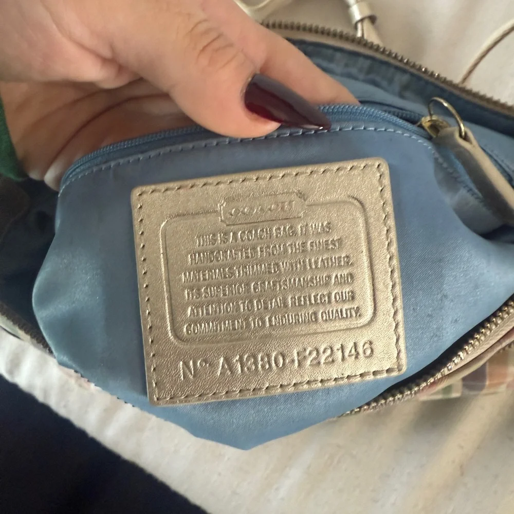 Poppy coach y2k stripped crossbody - Picture 3 of 7